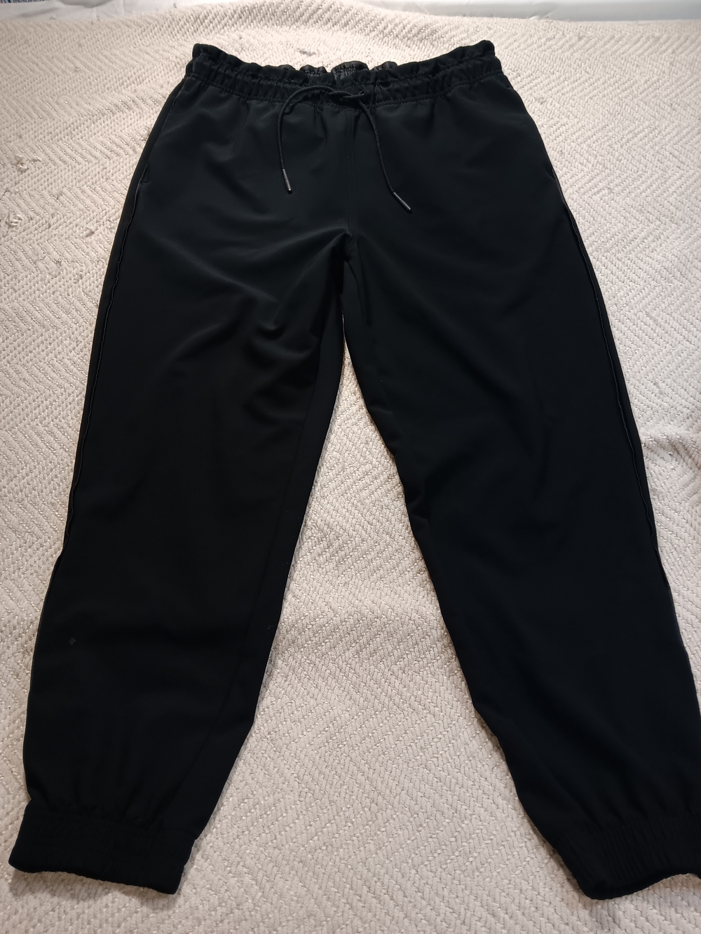 Athleta Women's Black Track Joggers with Elastic Cuffs